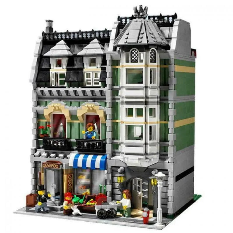 Building Blocks Creator Expert City MOC Green Grocer Store Bricks Toy - 3