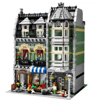Thumbnail for Building Blocks Creator Expert City MOC Green Grocer Store Bricks Toy - 3