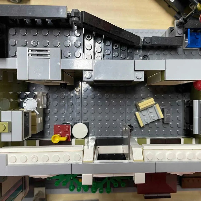 Building Blocks Creator Expert MOC City Parisian Restaurant Bricks Toy Canada Construction Set Toys - 9