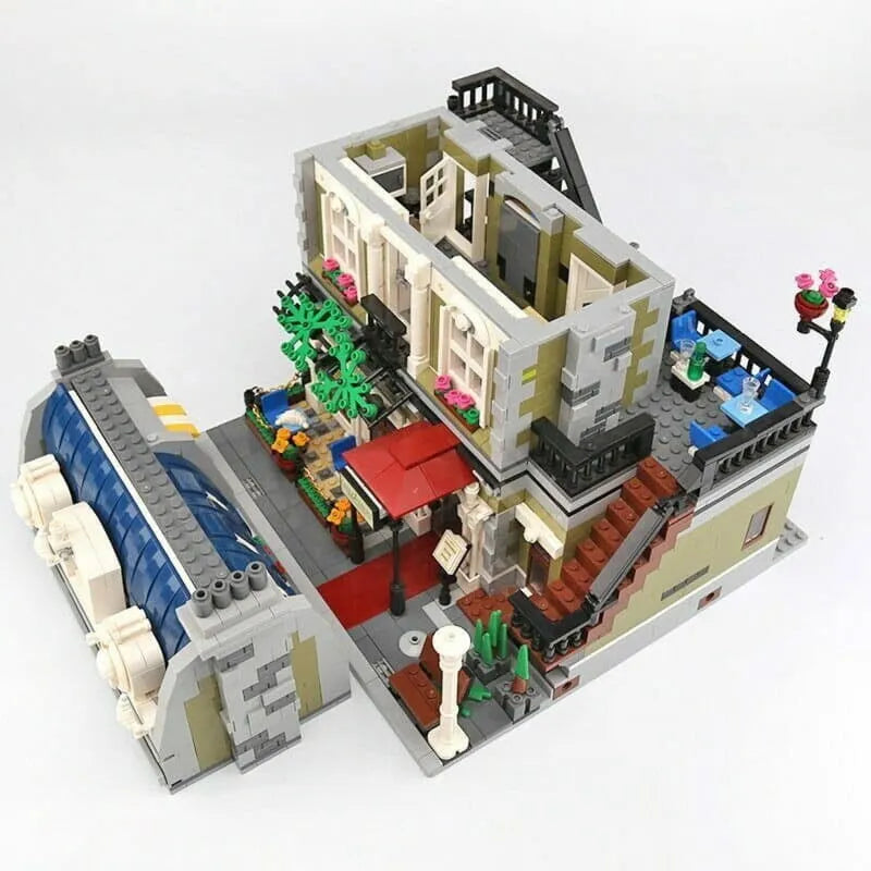 Building Blocks Creator Expert MOC City Parisian Restaurant Bricks Toy Canada Construction Set Toys - 2