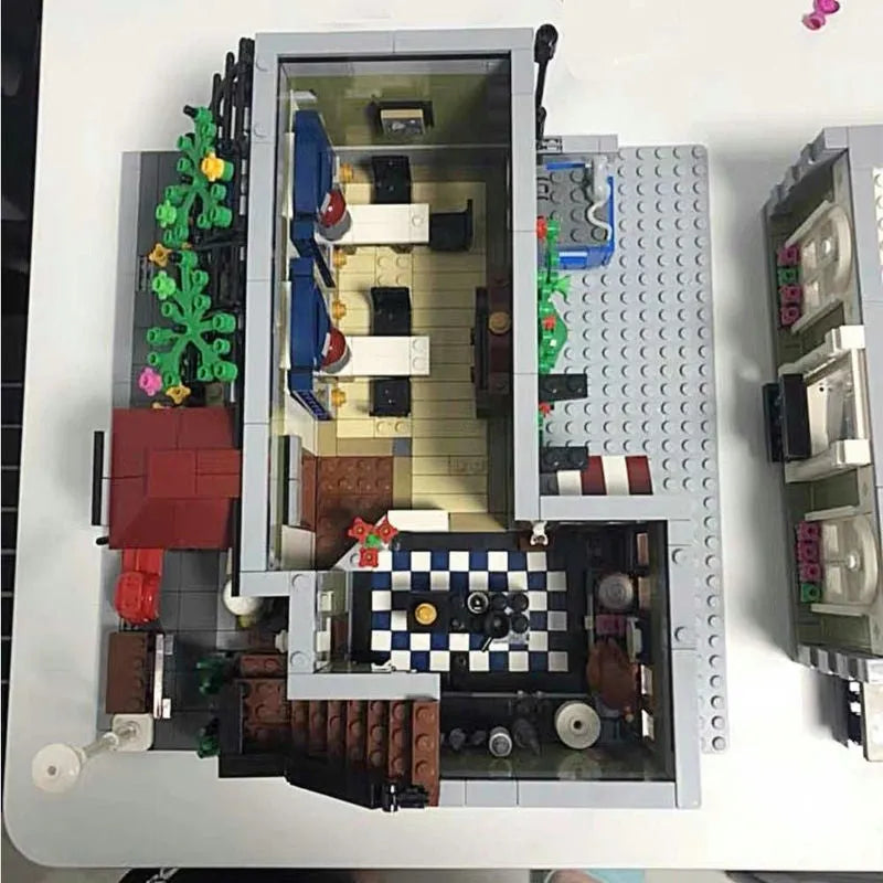 Building Blocks Creator Expert MOC City Parisian Restaurant Bricks Toy Canada Construction Set Toys - 8
