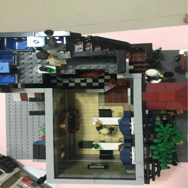 Building Blocks Creator Expert MOC City Parisian Restaurant Bricks Toy Canada Construction Set Toys - 3