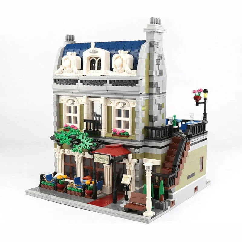 Building Blocks Creator Expert MOC City Parisian Restaurant Bricks Toy Canada Construction Set Toys - 1