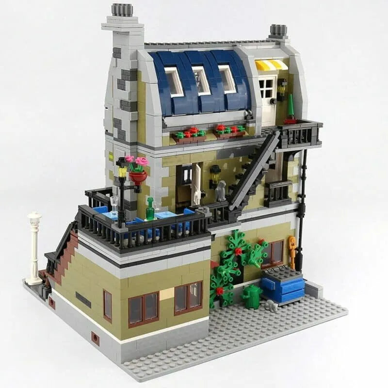 Building Blocks Creator Expert MOC City Parisian Restaurant Bricks Toy Canada - 12