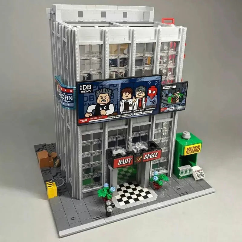 Building Blocks Creator Expert Super Hero MOC Daily Bugle Bricks Toy Construction Set Toys - 9