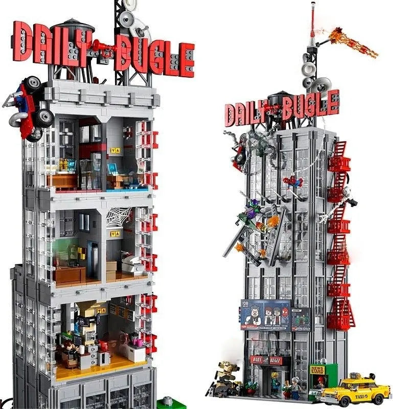 Building Blocks Creator Expert Super Hero MOC Daily Bugle Bricks Toy - 2
