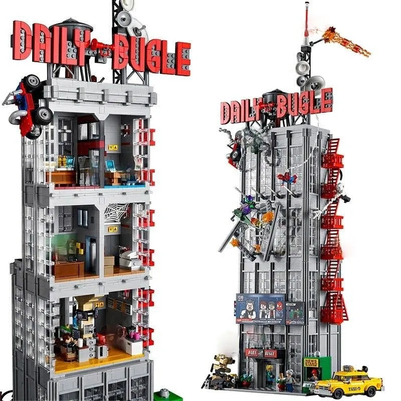 Building Blocks Creator Expert Super Hero MOC Daily Bugle Bricks Toy Construction Set Toys - 2