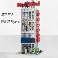 Thumbnail for Building Blocks Creator Expert Super Hero MOC Daily Bugle Bricks Toy - 4