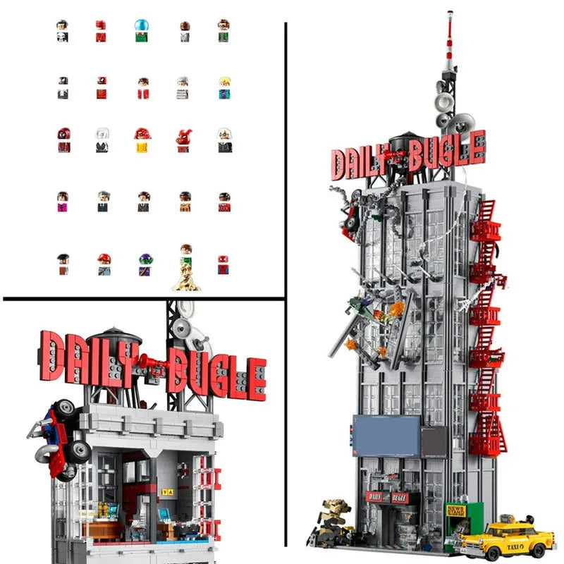 Building Blocks Creator Expert Super Hero MOC Daily Bugle Bricks Toy - 21