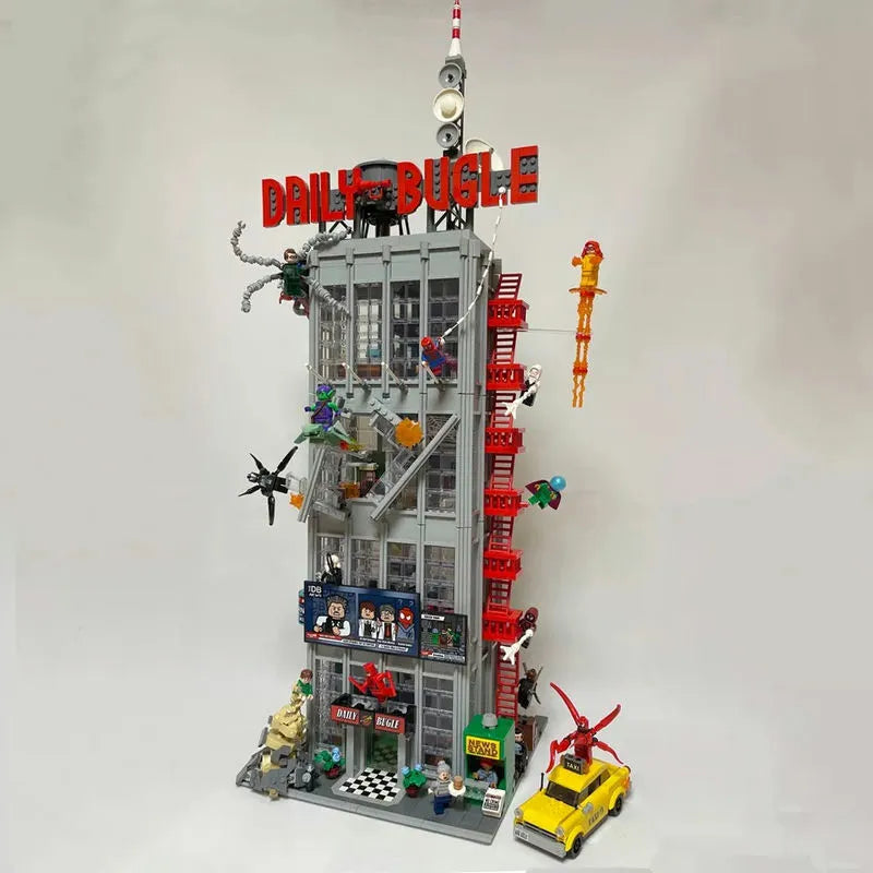 Building Blocks Creator Expert Super Hero MOC Daily Bugle Bricks Toy Construction Set Toys - 11