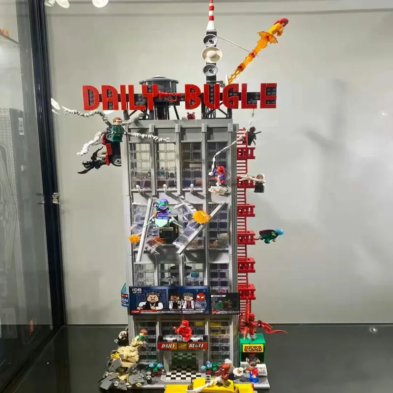Building Blocks Creator Expert Super Hero MOC Daily Bugle Bricks Toy Construction Set Toys - 5