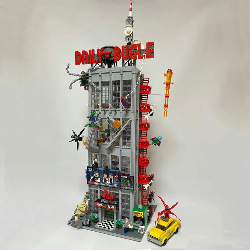 Building Blocks Creator Expert Super Hero MOC Daily Bugle Bricks Toy - 15