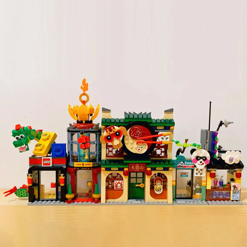 Building Blocks Block Monkie Kid The City of Lanterns Bricks Toy - 4
