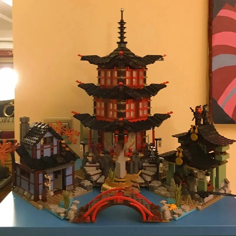 Building Blocks Ninjago City MOC Temple of Airjitzu Bricks Toy - 6