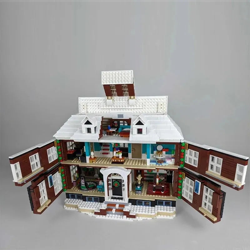 Building Blocks Creative MOC Movie Home Alone House Bricks Toy - 14