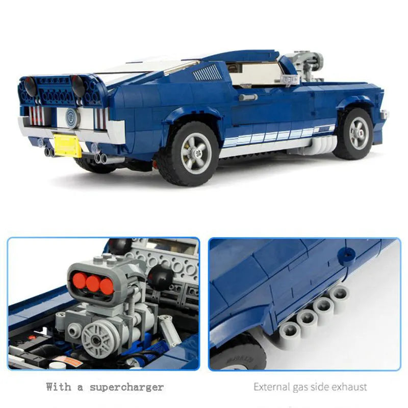 Building Blocks Creator Expert MOC Ford Mustang Bricks Toys Construction Set Toys - 4
