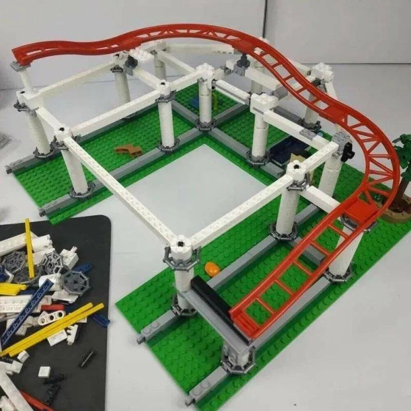 Building Blocks Creator Expert Motorized Roller Coaster MOC Bricks Toy - 10
