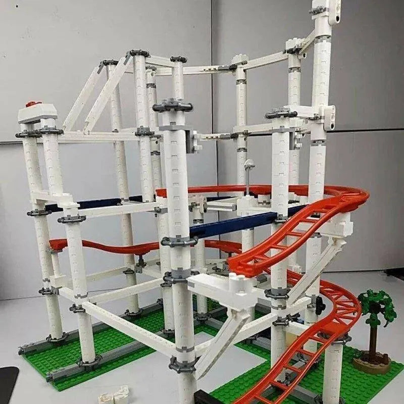 Building Blocks Creator Expert Motorized Roller Coaster MOC Bricks Toy - 9