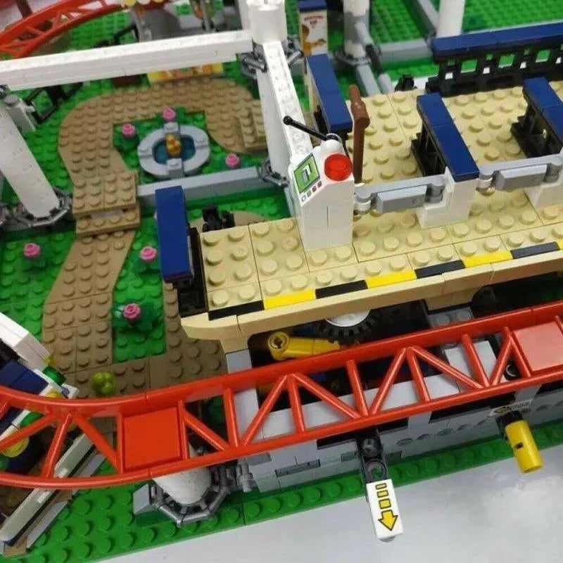 Building Blocks Creator Expert Motorized Roller Coaster MOC Bricks Toy - 8
