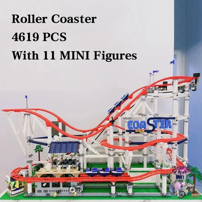 Building Blocks Creator Expert Motorized Roller Coaster MOC Bricks Toy - 2