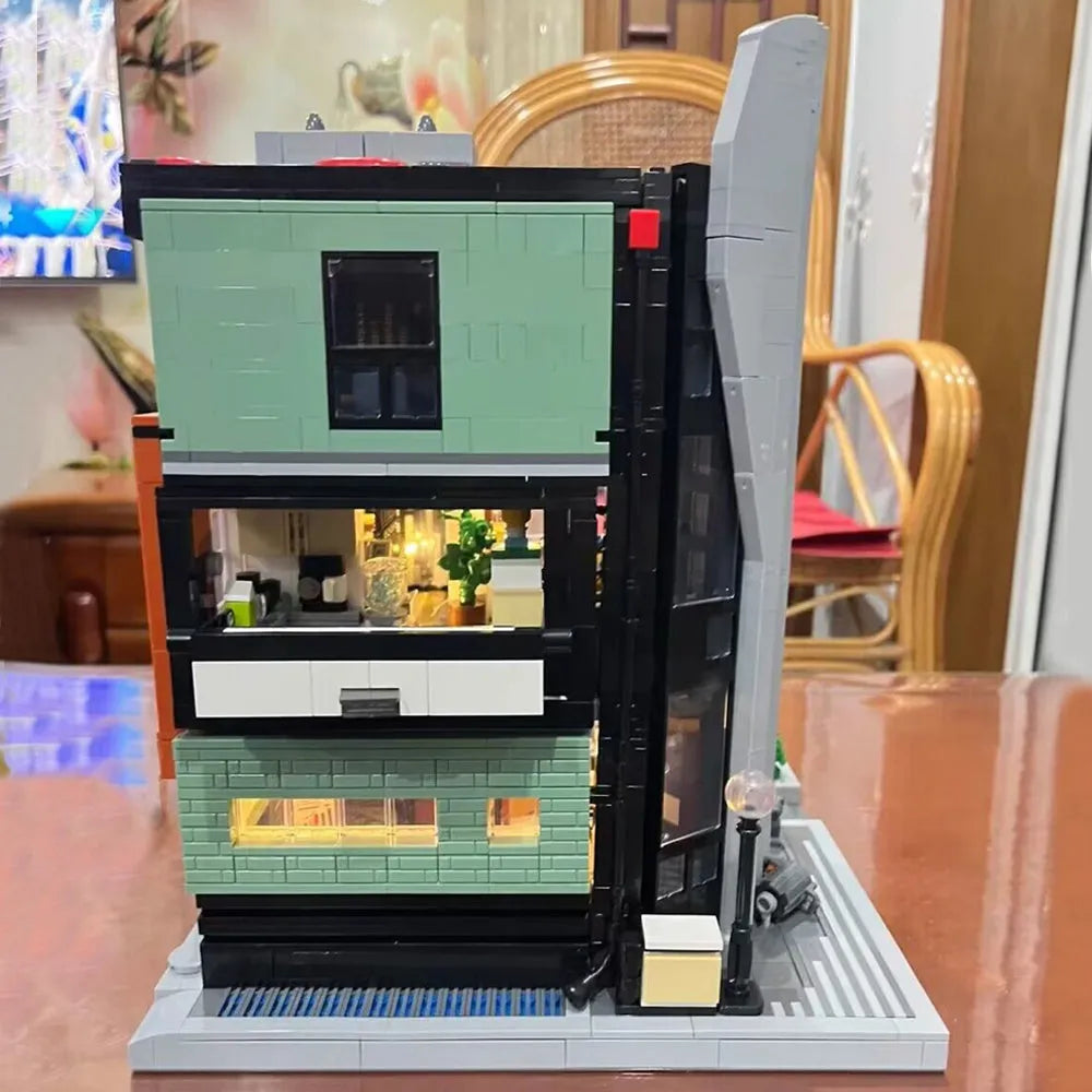 Building Blocks Street City Experts MOC The Office Bricks Toys - 9