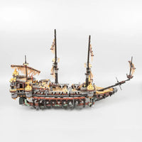 Thumbnail for Building Blocks Movie Creator MOC Silent Mary Pirate Ship Bricks Toy Construction Set Toys - 17