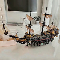 Thumbnail for Building Blocks Movie Creator MOC Silent Mary Pirate Ship Bricks Toy - 11