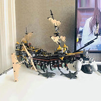 Thumbnail for Building Blocks Movie Creator MOC Silent Mary Pirate Ship Bricks Toy Construction Set Toys - 9
