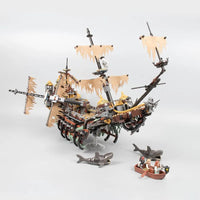 Thumbnail for Building Blocks Movie Creator MOC Silent Mary Pirate Ship Bricks Toy Construction Set Toys - 15