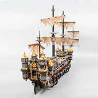 Thumbnail for Building Blocks Movie Creator MOC Silent Mary Pirate Ship Bricks Toy Construction Set Toys - 16