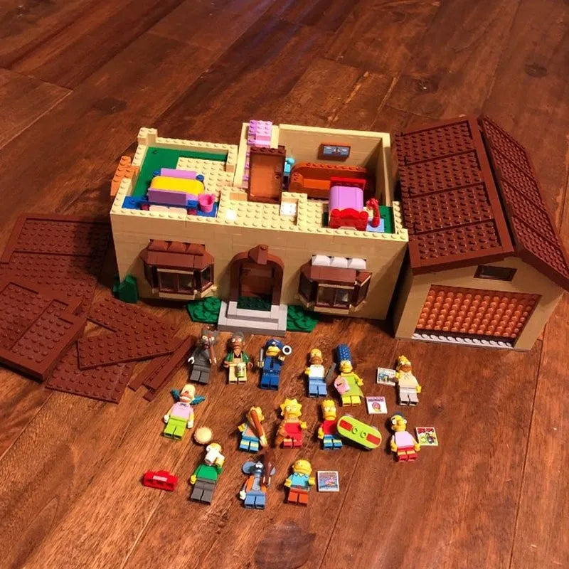 Building Blocks Movies Creator MOC The Simpsons House Bricks Toy - 13