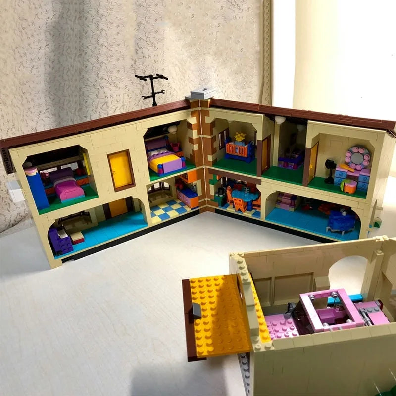 Building Blocks Movies Creator MOC The Simpsons House Bricks Toy - 10
