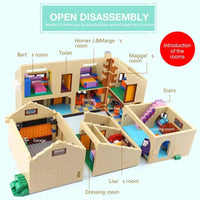 Thumbnail for Building Blocks Movies Creator MOC The Simpsons House Bricks Toy Construction Set Toys - 8