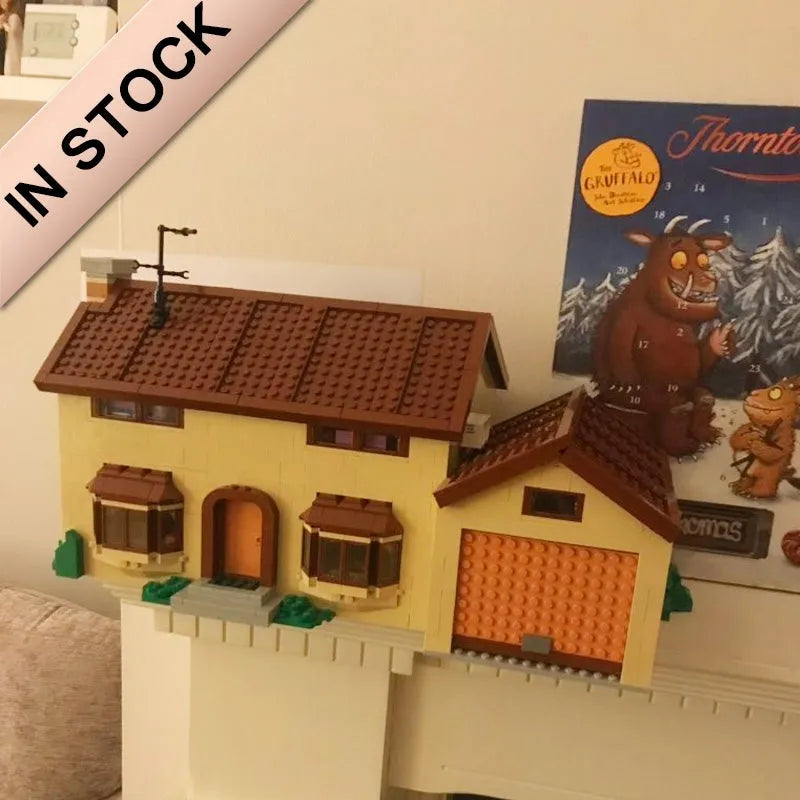 Building Blocks Movies Creator MOC The Simpsons House Bricks Toy Construction Set Toys - 11