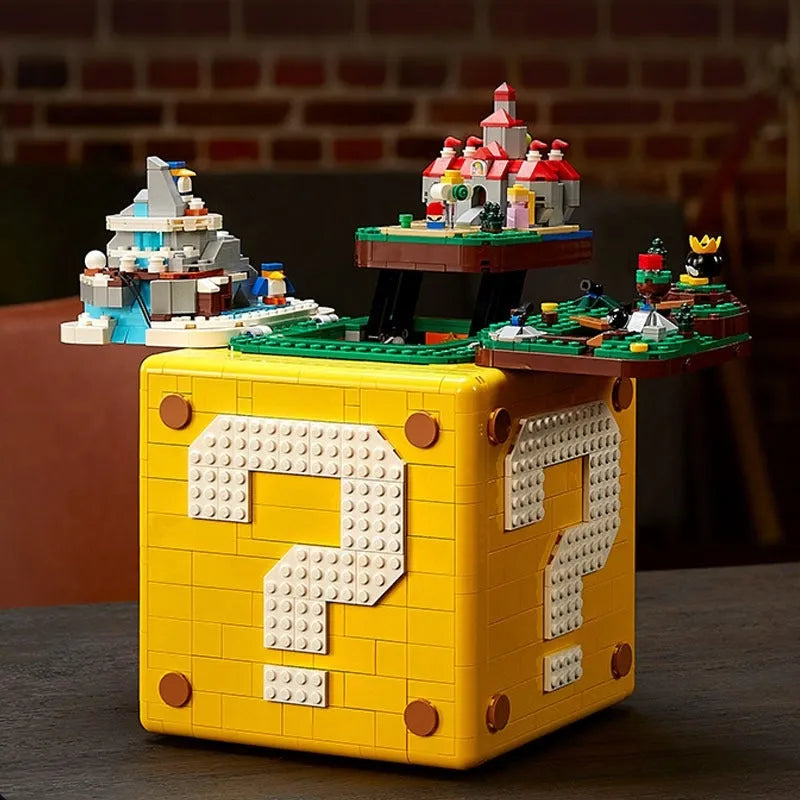 Building Blocks MOC Super Mario Movie 64 Question Mark Bricks Toy - 7