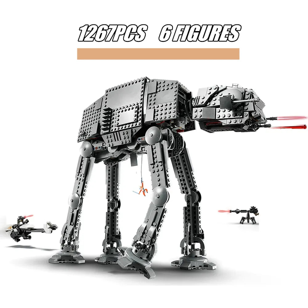 Building Blocks MOC Star Wars AT-AT Walker Luke Skywalker Bricks Toys - 2
