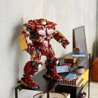 Thumbnail for Building Blocks Super Hero Iron Hulkbuster MOC Marvel Avengers Bricks Toys - 6