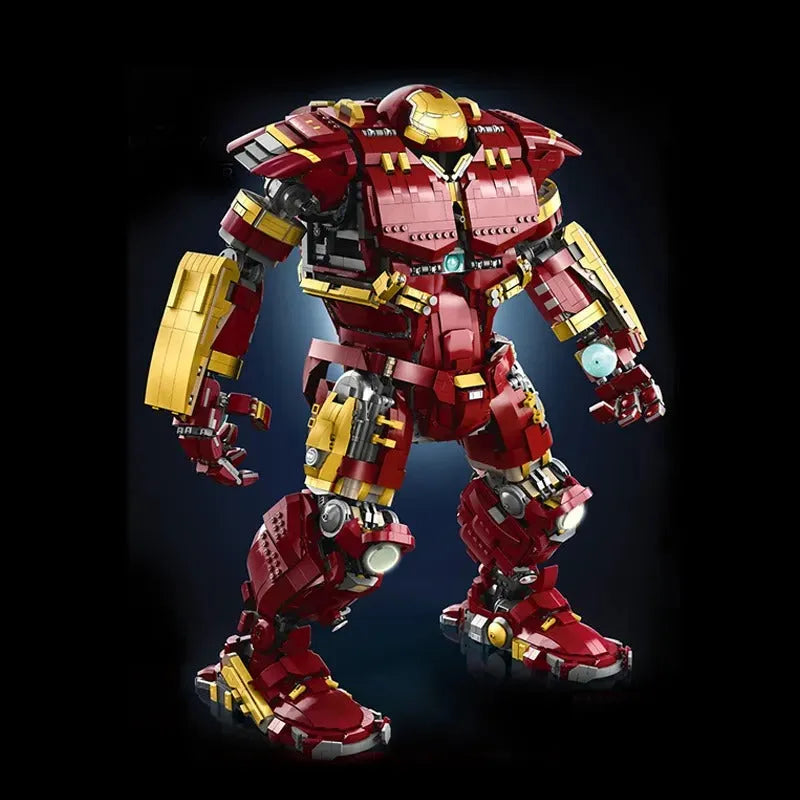 Building Blocks Super Hero Iron Hulkbuster MOC Marvel Avengers Bricks Toys - 5