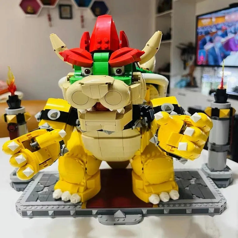 Building Blocks Movie Super Mario MOC Mighty Bowser Bricks Toys - 7