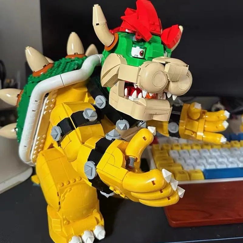 Building Blocks Super Mario Movie Mighty Bowser MOC 87031 Bricks Toy - 3