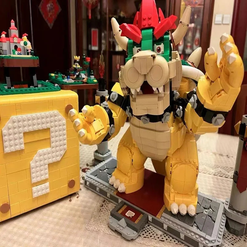 Building Blocks Movie Super Mario MOC Mighty Bowser Bricks Toys - 9