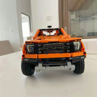 Thumbnail for Building Blocks Tech MOC Ford Raptor F - 150 Pickup Truck Bricks Toy - 11