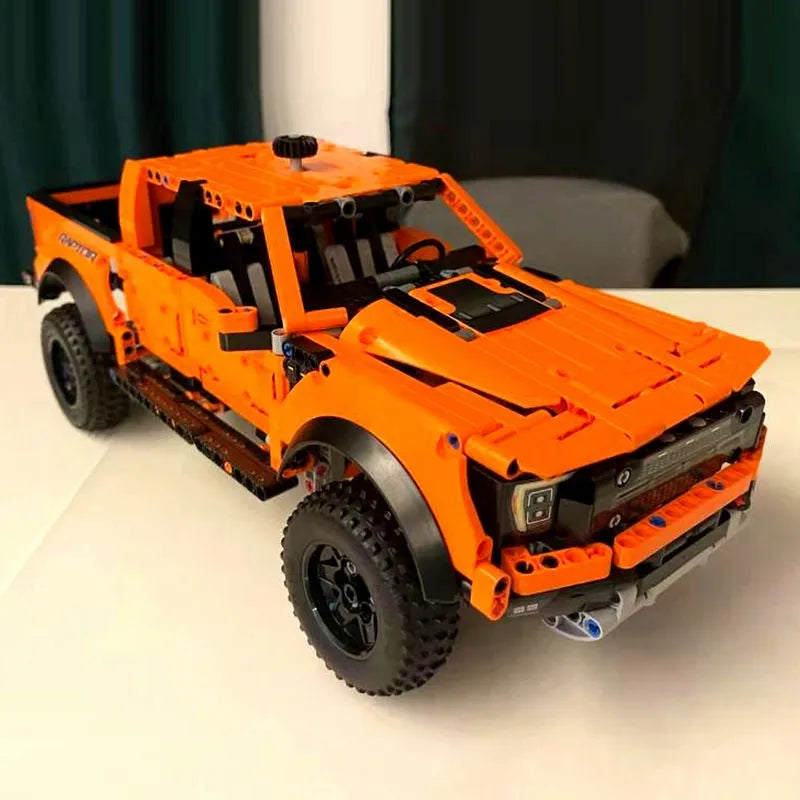 Building Blocks Tech MOC Ford Raptor F-150 Pickup Truck Bricks Toy - 6