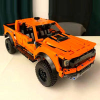 Thumbnail for Building Blocks Tech MOC Ford Raptor F-150 Pickup Truck Bricks Toy - 6
