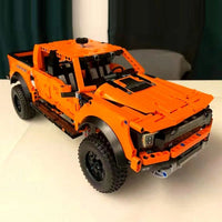 Thumbnail for Building Blocks Tech MOC Ford Raptor F - 150 Pickup Truck Bricks Toy - 6