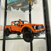 Thumbnail for Building Blocks Tech MOC Ford Raptor F-150 Pickup Truck Bricks Toy - 9