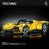 Thumbnail for Building Blocks Tech MOC Ferrari Daytona SP3 Hyper Supercar Bricks Toy Construction Set Toys - 2