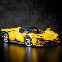 Thumbnail for Building Blocks Tech MOC Ferrari Daytona SP3 Hyper Supercar Bricks Toy Construction Set Toys - 1