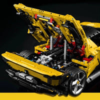 Thumbnail for Building Blocks Tech MOC Ferrari Daytona SP3 Hyper Supercar Bricks Toy - 7