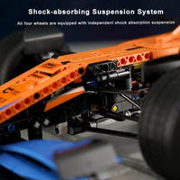 Thumbnail for Building Blocks Tech McLaren MOC Formula 1 Racing Car Bricks Toys - 5